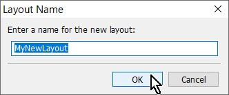 「MaxAim DI」メニュー→「File」→「New Empty Layout」を開いて「Layout Name」ウィンドウの「OK」ボタンをクリック 「MaxAim DI」メニュー→「File」→「New Empty Layout」を開いて「Layout Name」ウィンドウの「OK」ボタンをクリック