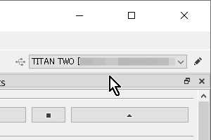 【Titan Two】【接続時】「Gtuner IV」右上メッセージ 【Titan Two】【接続時】「Gtuner IV」右上メッセージ