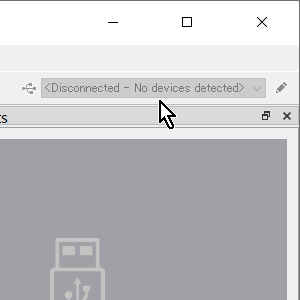 【Titan Two】【未接続時】「Gtuner IV」右上メッセージ「Disconnected - No devices detected」 【Titan Two】【未接続時】「Gtuner IV」右上メッセージ「Disconnected - No devices detected」