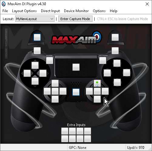 【Titan One】「MaxAim DI」で「右スティック上」にマウス「上方向」を設定 【Titan One】「MaxAim DI」で「右スティック上」にマウス「上方向」を設定