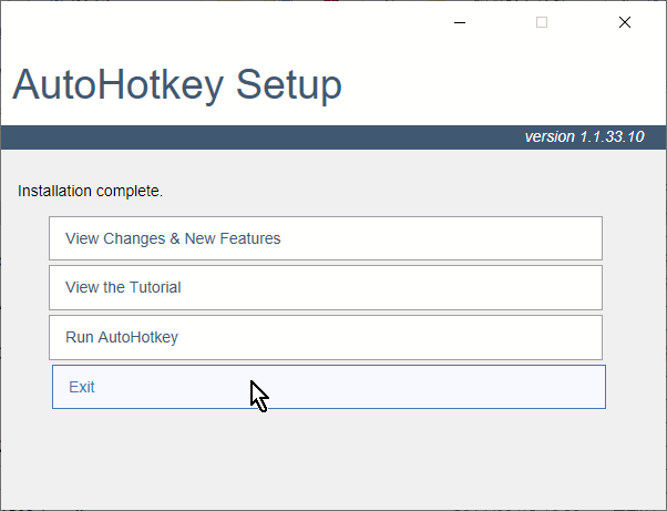 AutoHotkeyインストーラーを実行してExpress Installationを選択 #2 AutoHotkeyインストーラーを実行してExpress Installationを選択 #2