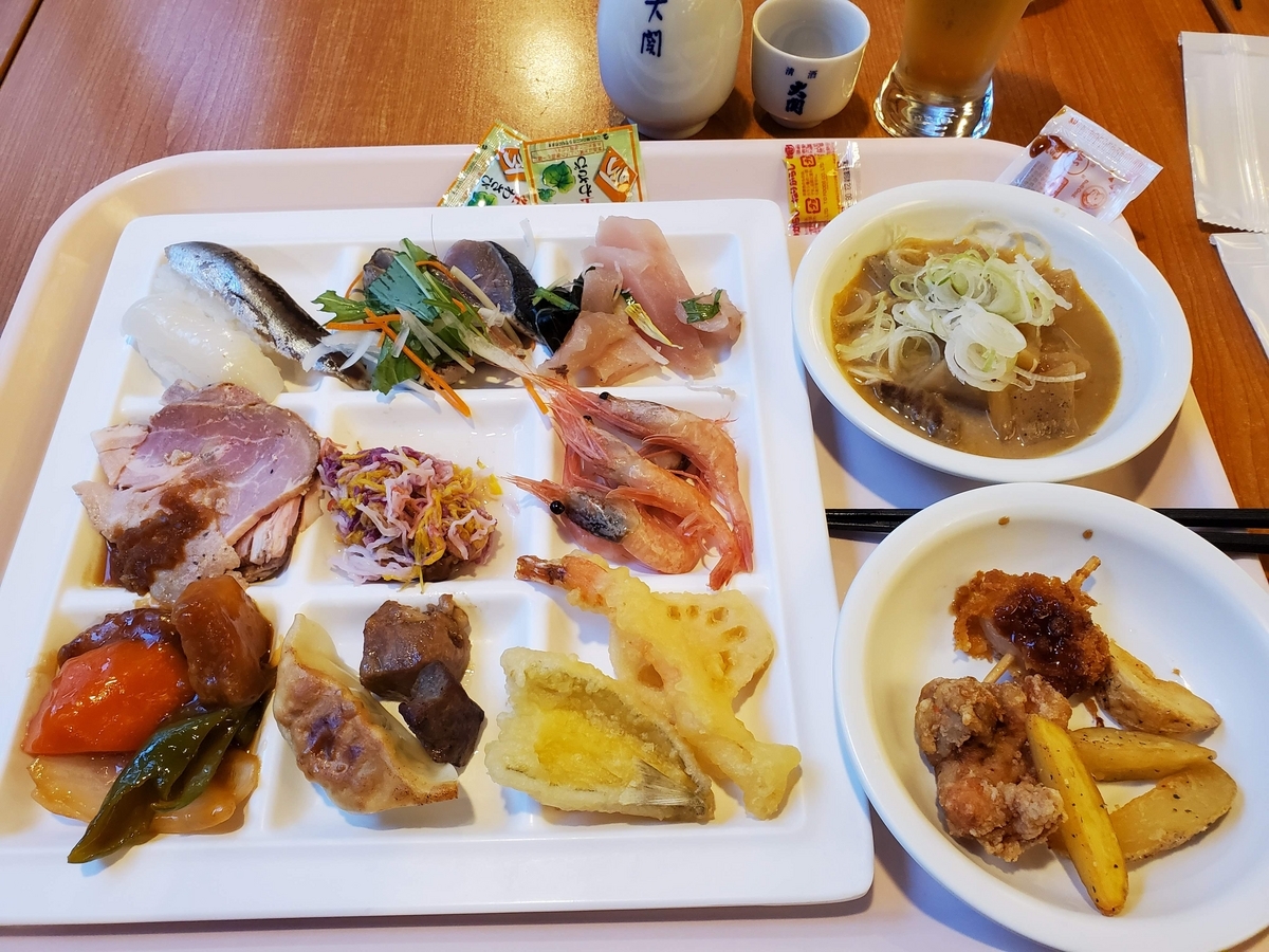 夕食バイキング