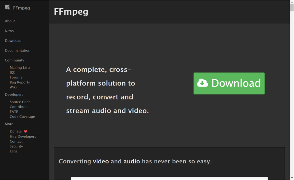 自分が使用しているffmpegのコマンド例 Uepon日々の備忘録