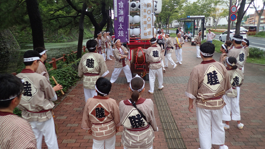 小倉祇園太鼓街へと ２０１９ ０７２１ 金太郎が行くよ