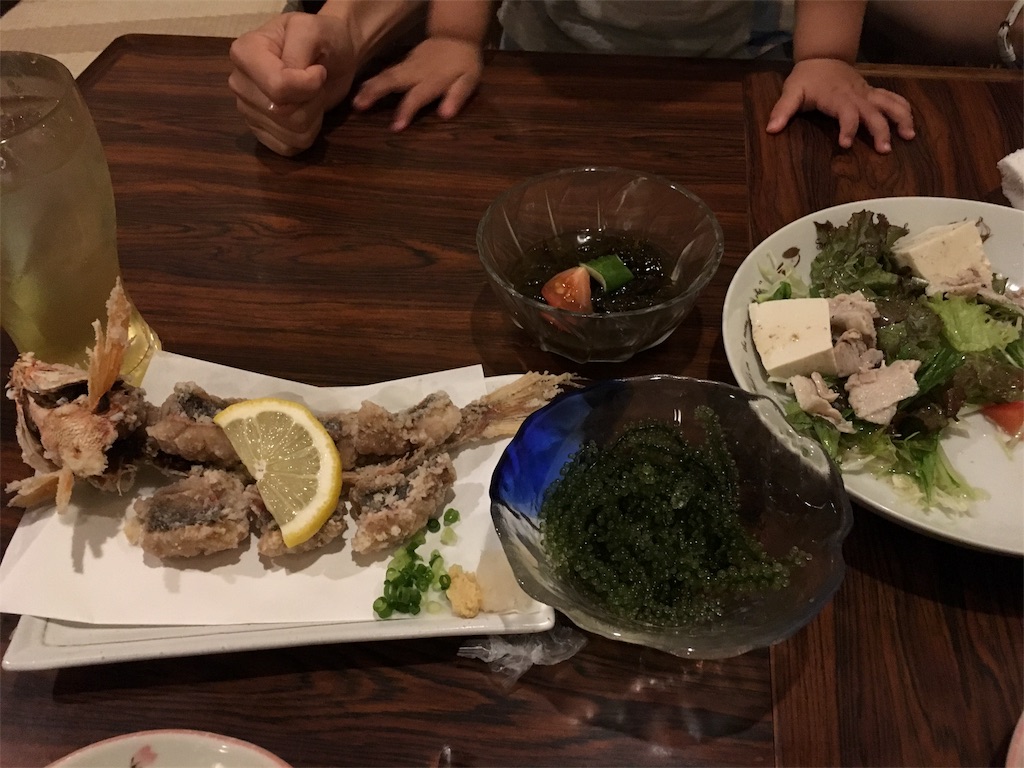 赤ちゃんと沖縄旅行 地元の居酒屋 居酒屋 ゆんたく で夕飯を食べる ひまわり姉妹日記