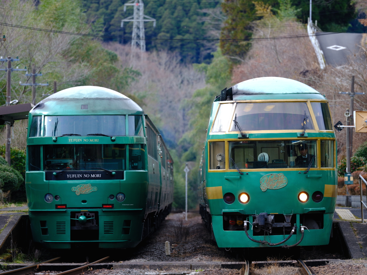 キハ71系、キハ72系特急「ゆふいんの森号」同士の離合を撮る！ - 続