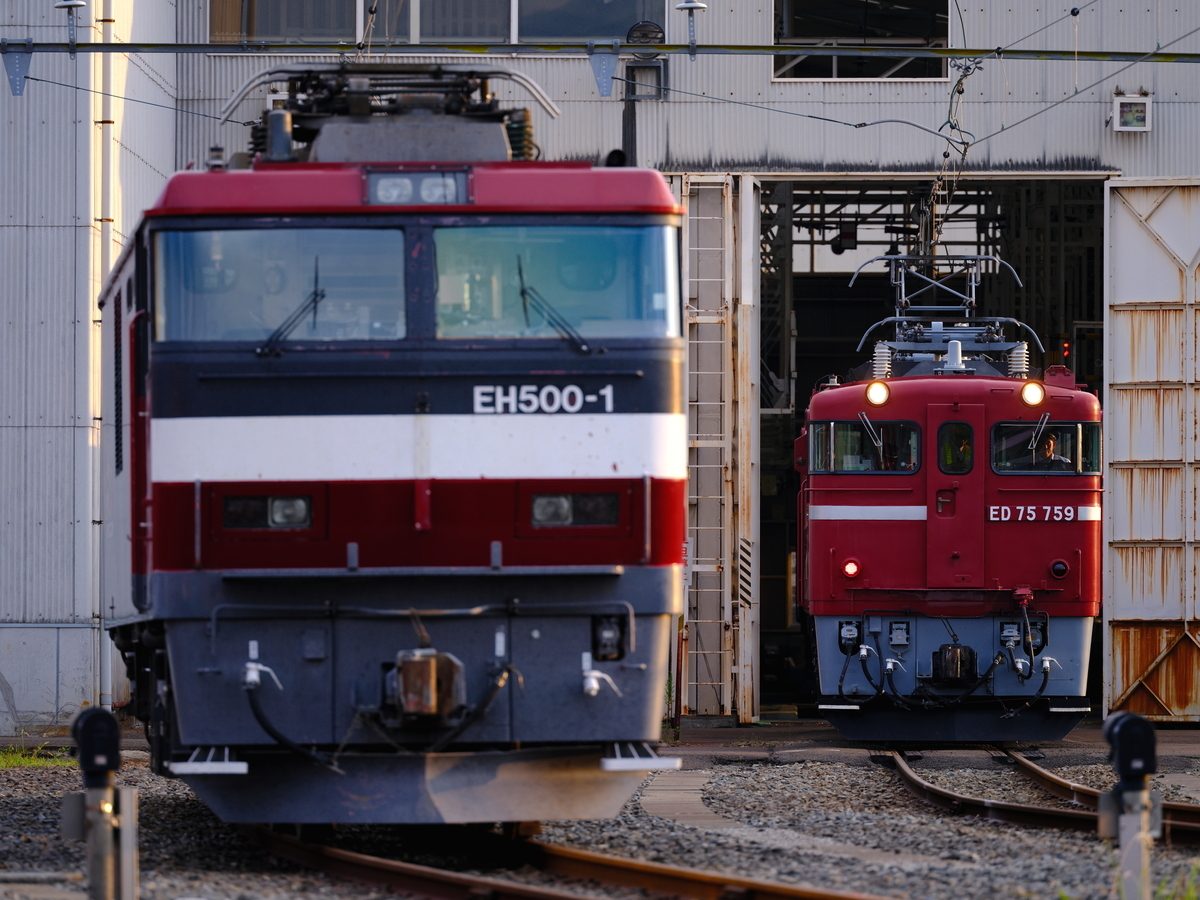 仙台総合鉄道部に停車するED75 759 - 続 うっかり鉄の鉄道風景写真撮影記