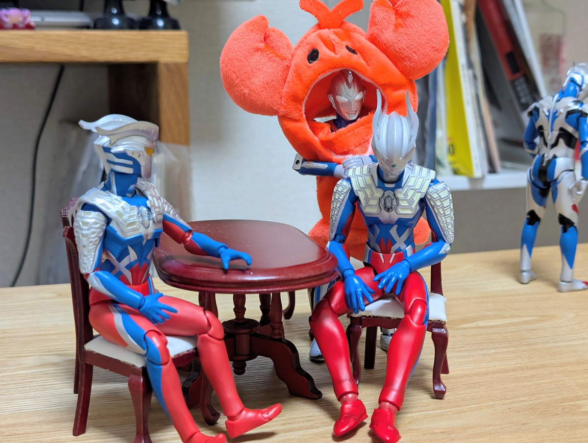 ã¢ã¯ã·ã§ã³ã®ãŒãããããäœçœ®ãå€ããŠã¢ã¯ãã®ãŒãã«åŸãããè¿«ã£ãŠãããã¢ãŒãã®ãŒãããããèŠãŠãããã¢ã¯ã·ã§ã³ã®ãŒããã®èåŸã«ã¯ãã¢ãŒãã®ãŒãããé ãã«å»ã£ãŠããåŸãå§¿ãåã£ãŠããã