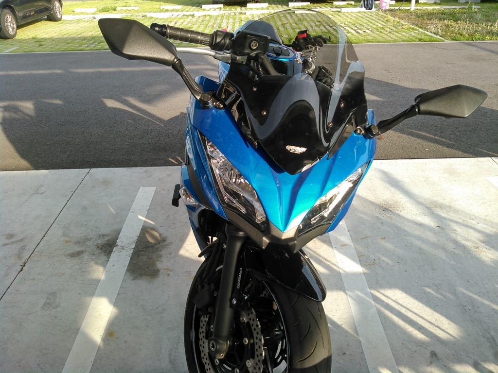 インプレッション Ninja650 Mraスクリーン ツーリング装着 ストリートトリプルrs と往くツーリング