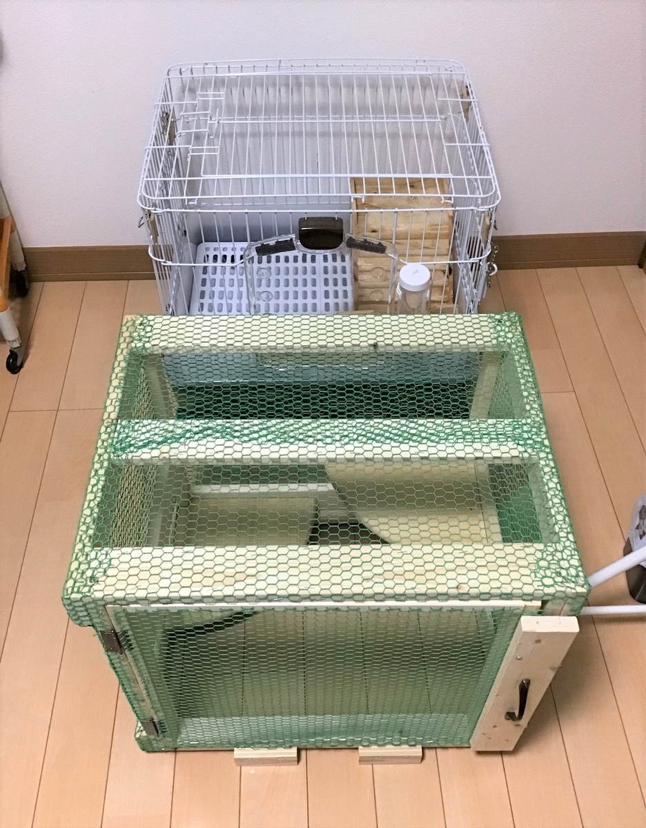 チンチラのケージを増設 - umihebierabuログ