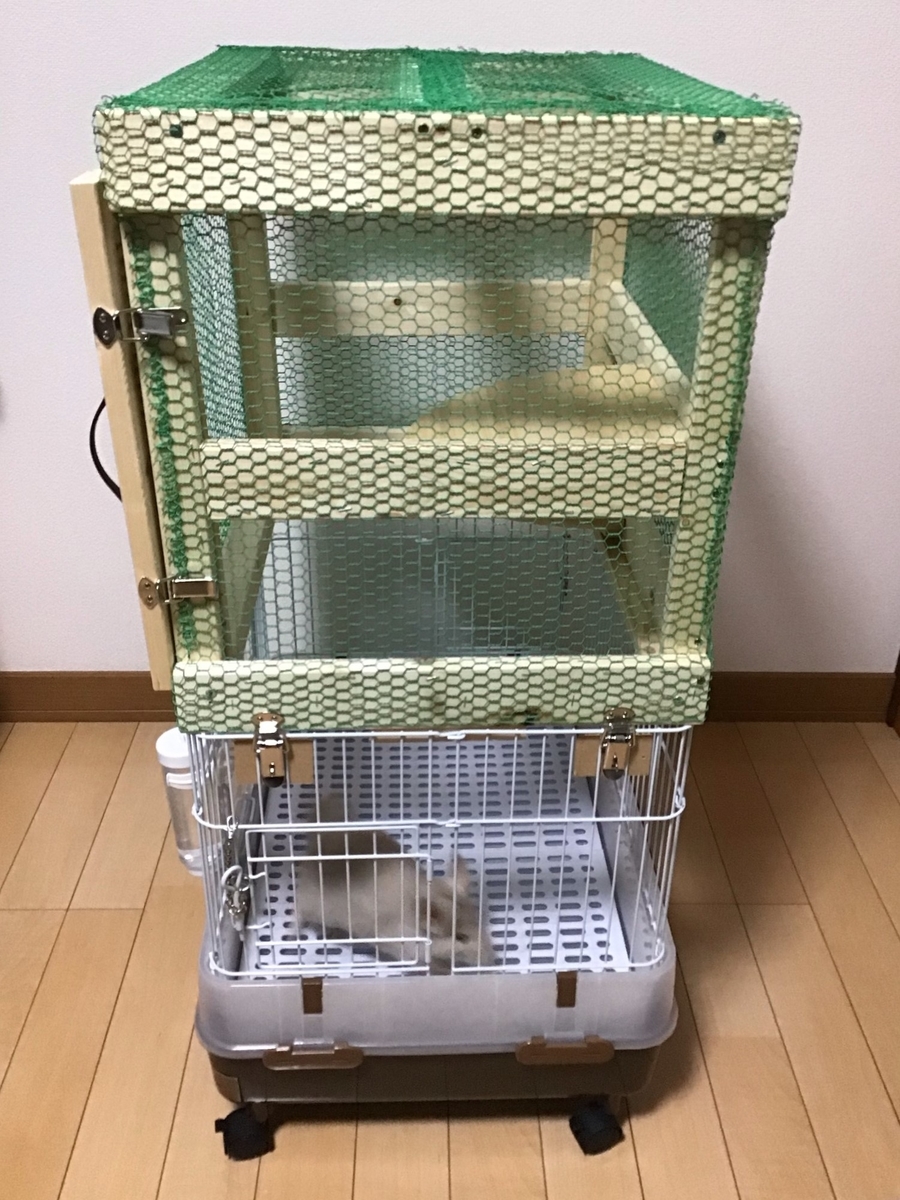 チンチラケージ(改造有り) チンチラのケージを拡張した方法 : r/chinchilla