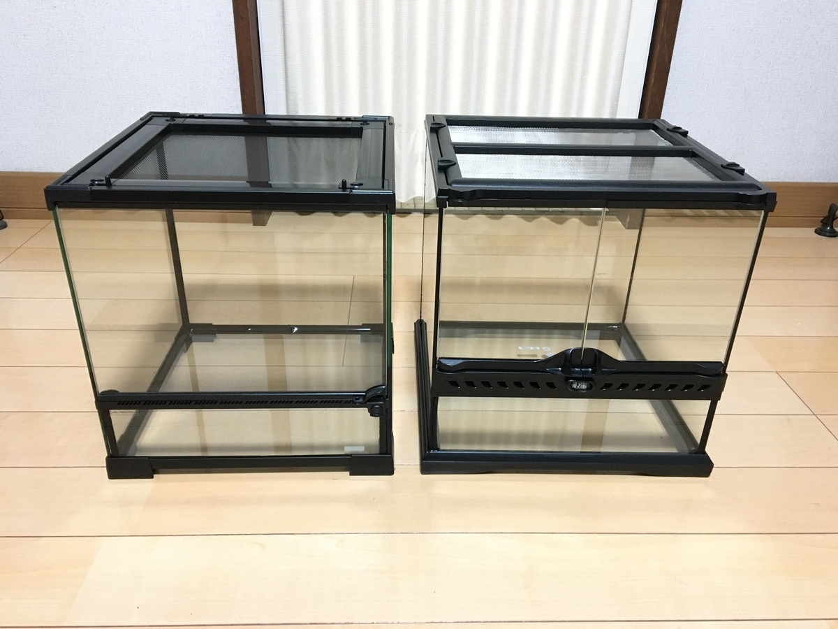 30×30×45中型ガラスケージ 自然な木のレイアウト付 30cmケージの決定版？テラスペース - umihebierabuログ