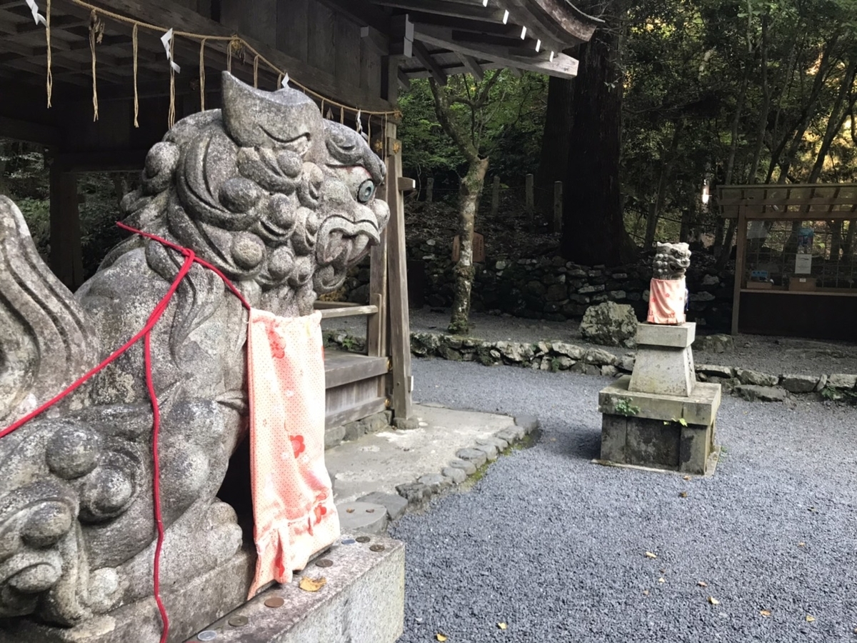 貴船神社の奥宮の狛犬