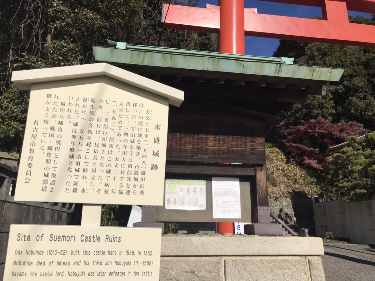 城山八幡宮 末森城跡