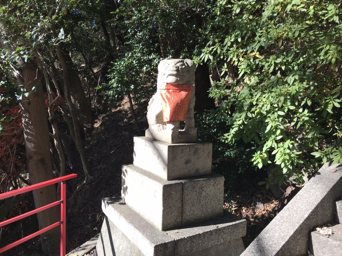 城山八幡宮(名古屋)の狛犬(左)