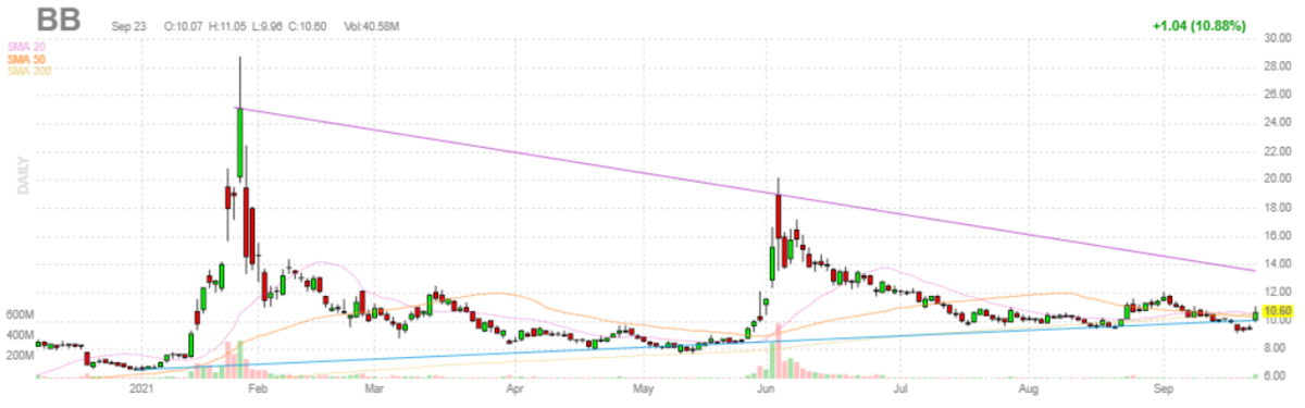 ブラックベリー【BB】2021年9月23日