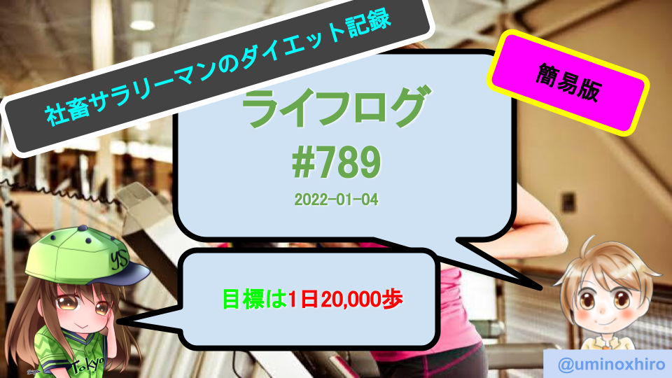 2021年1月4日のライフログ