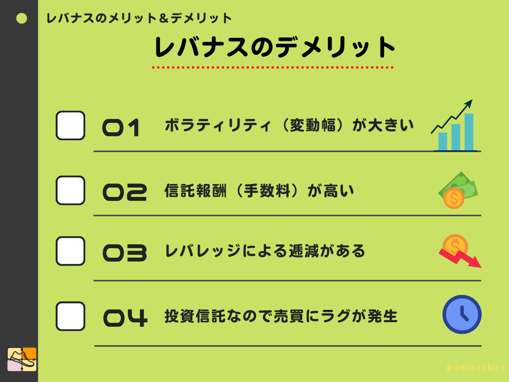 レバナスのデメリット