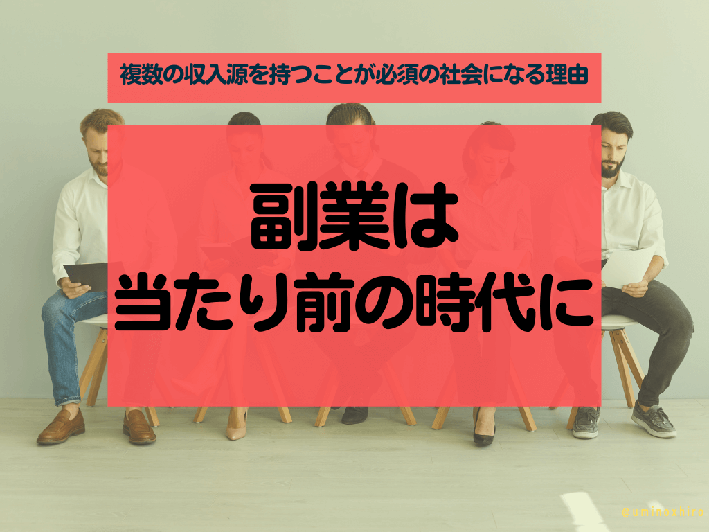 複数の収入源を持つことが必須の社会になる理由