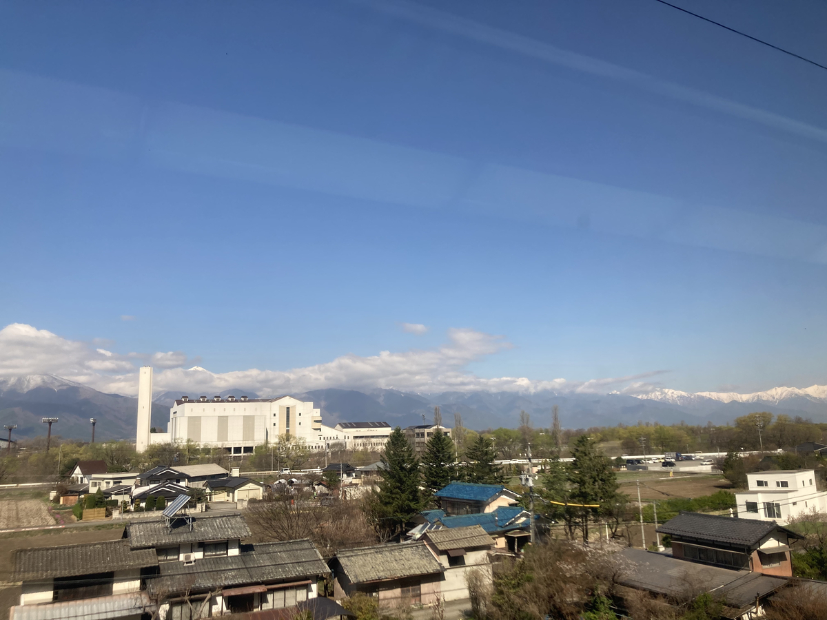 左に穂高岳が雲からひょっこり。