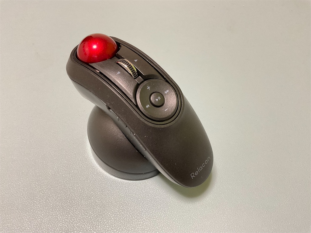 エレコム Relacon ワイヤレスハンディトラックボール ワイヤレスハンディトラックボール - M-RT1DRBK