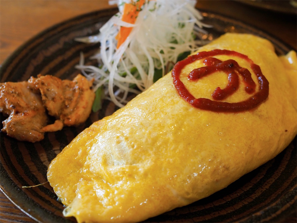 【厚沢部町】看板ヤギのいる美味しいカレー店で絶品ランチ/コーヒーとカレーの店 カンペシーノ 厚沢部町カンペシーノのオムライス
