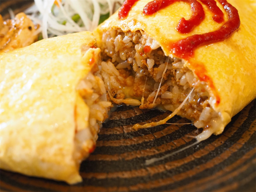 【厚沢部町】看板ヤギのいる美味しいカレー店で絶品ランチ/コーヒーとカレーの店 カンペシーノ 厚沢部町カンペシーノののオムライス