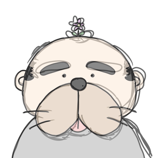 絵が下手な影おじさん