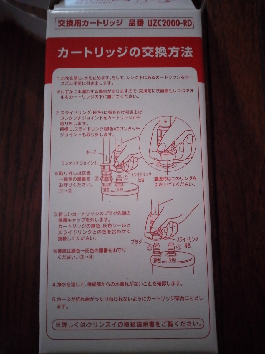 クリンスイU-1 UB201用カートリッジを交換！ - 還暦アウトドア旅行
