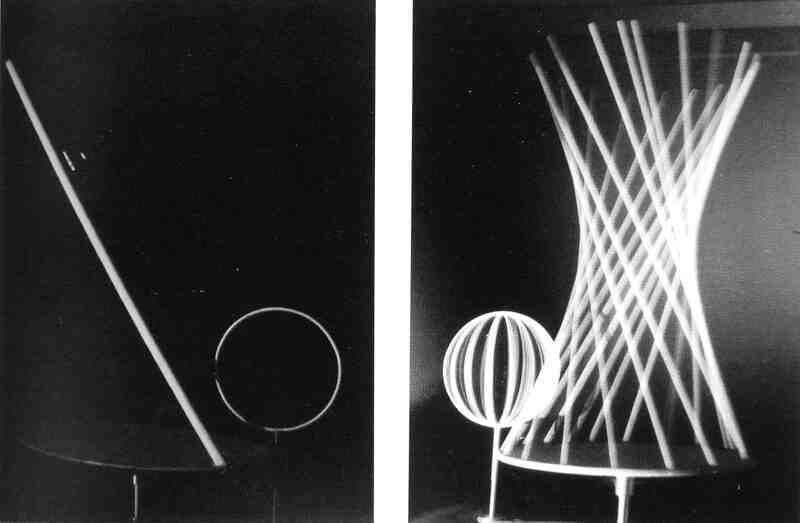 写真6　ヨースト・シュミット「光の彫刻の実験―球体と双曲線」1928年