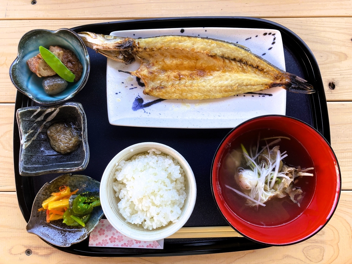 かますのひもの定食