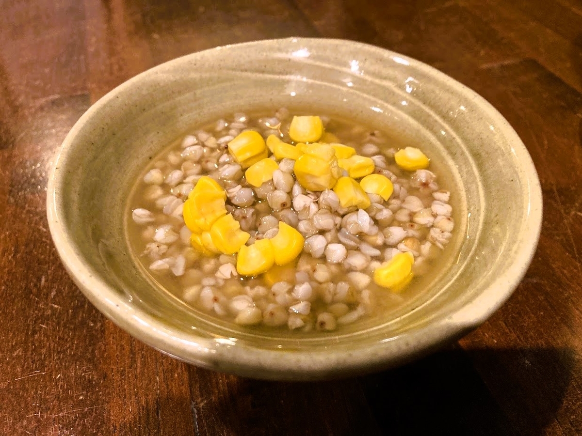 蕎麦の実のおひたし