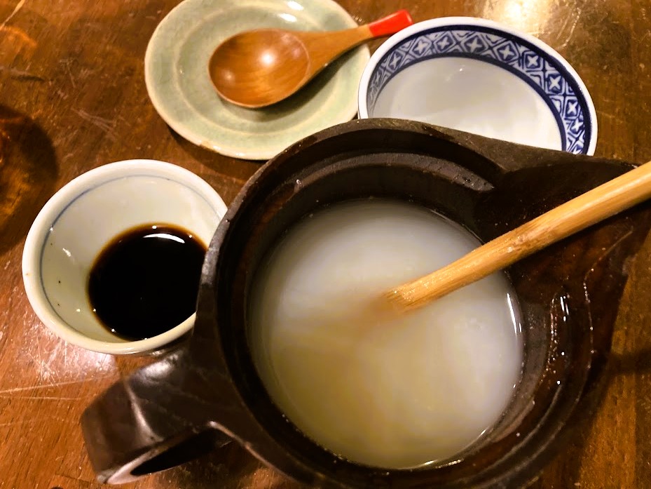 〆のそば湯