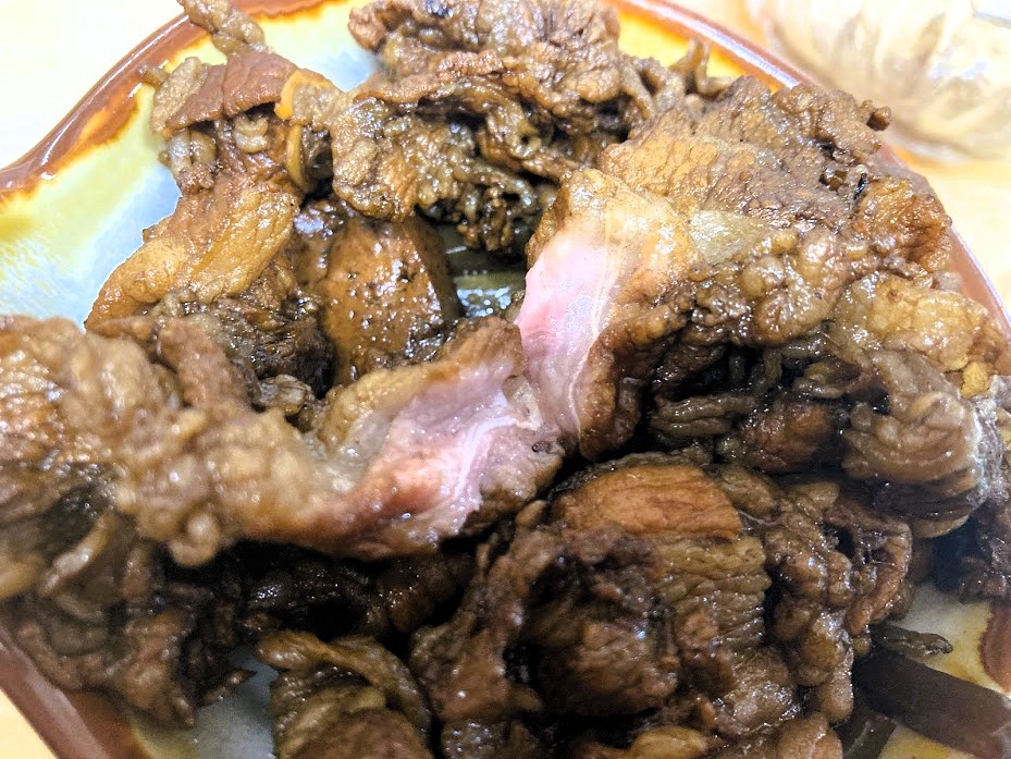 なんどき屋の牛皿の肉内部