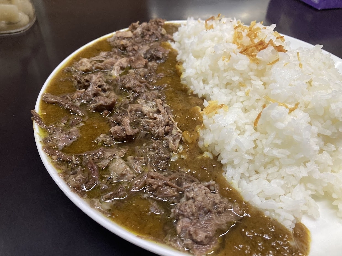 小さなカレー家の牛すじカレー並
