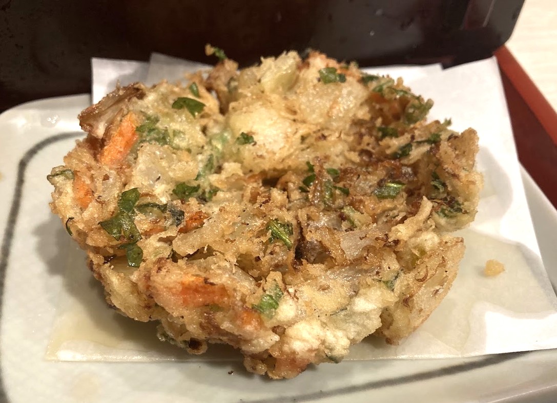 みとう庵のかき揚げ