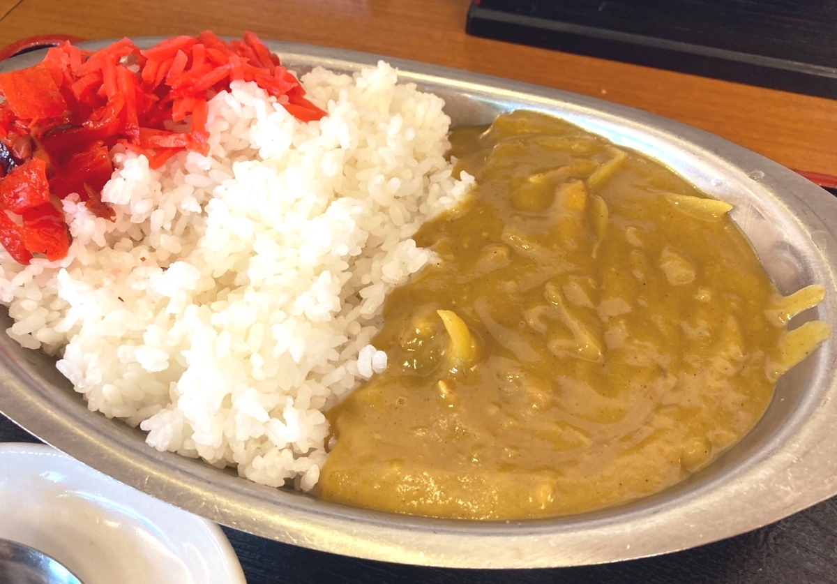 そばよしの黄色いカレー
