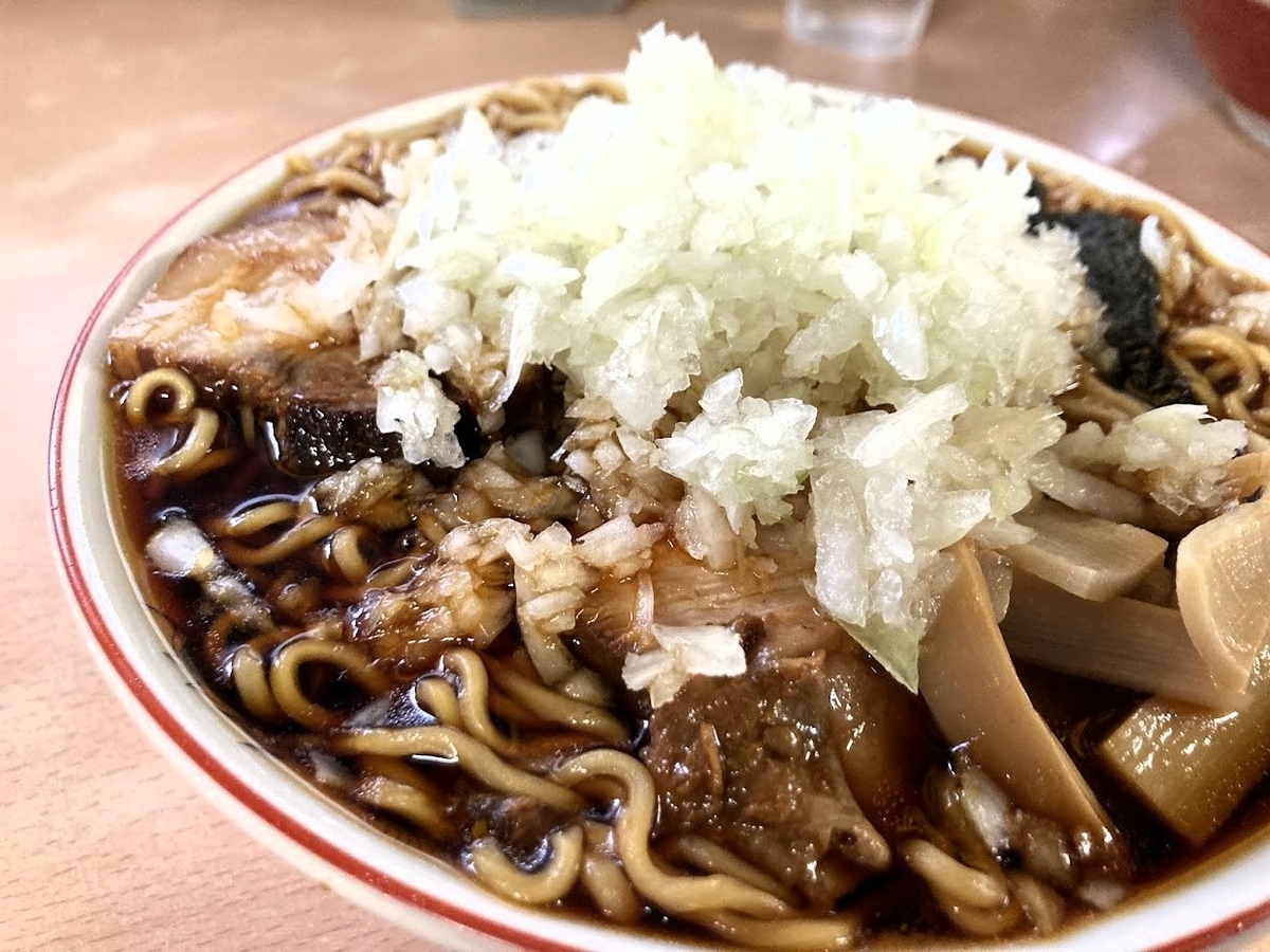 竹岡「梅乃家」の竹岡式ラーメン。コレが元祖です。