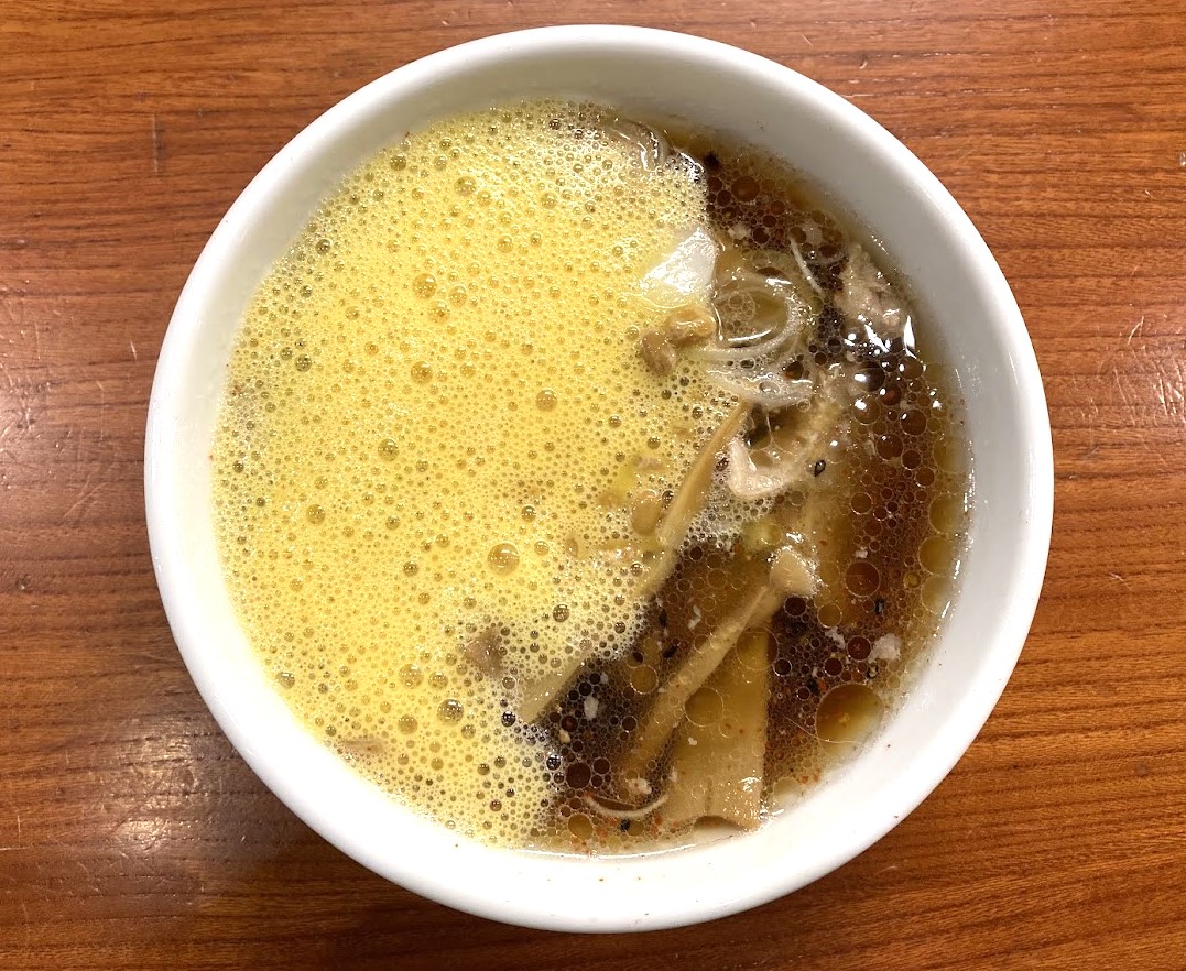 新宿「らぁめん 満来」納豆ざるのつけ汁