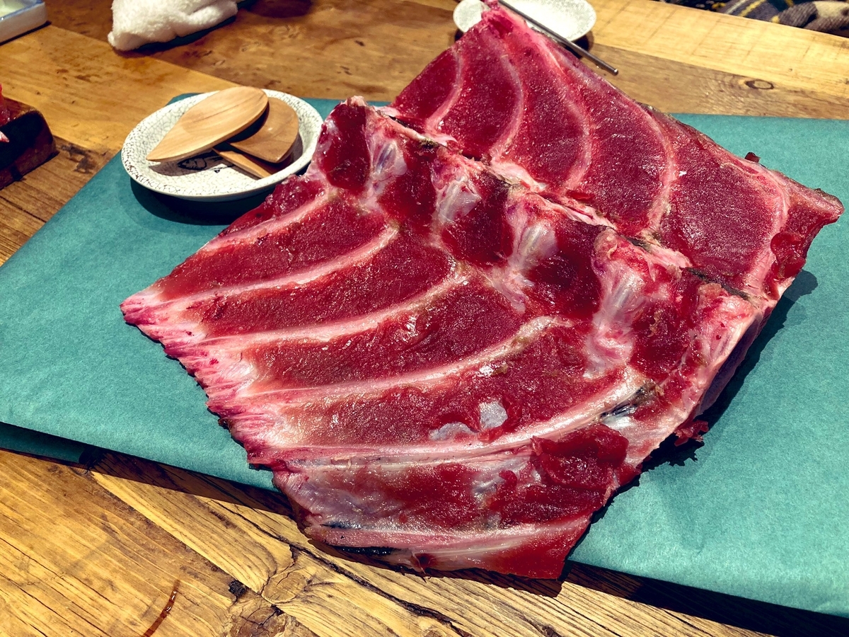 中野「マグロマート」の中落ち