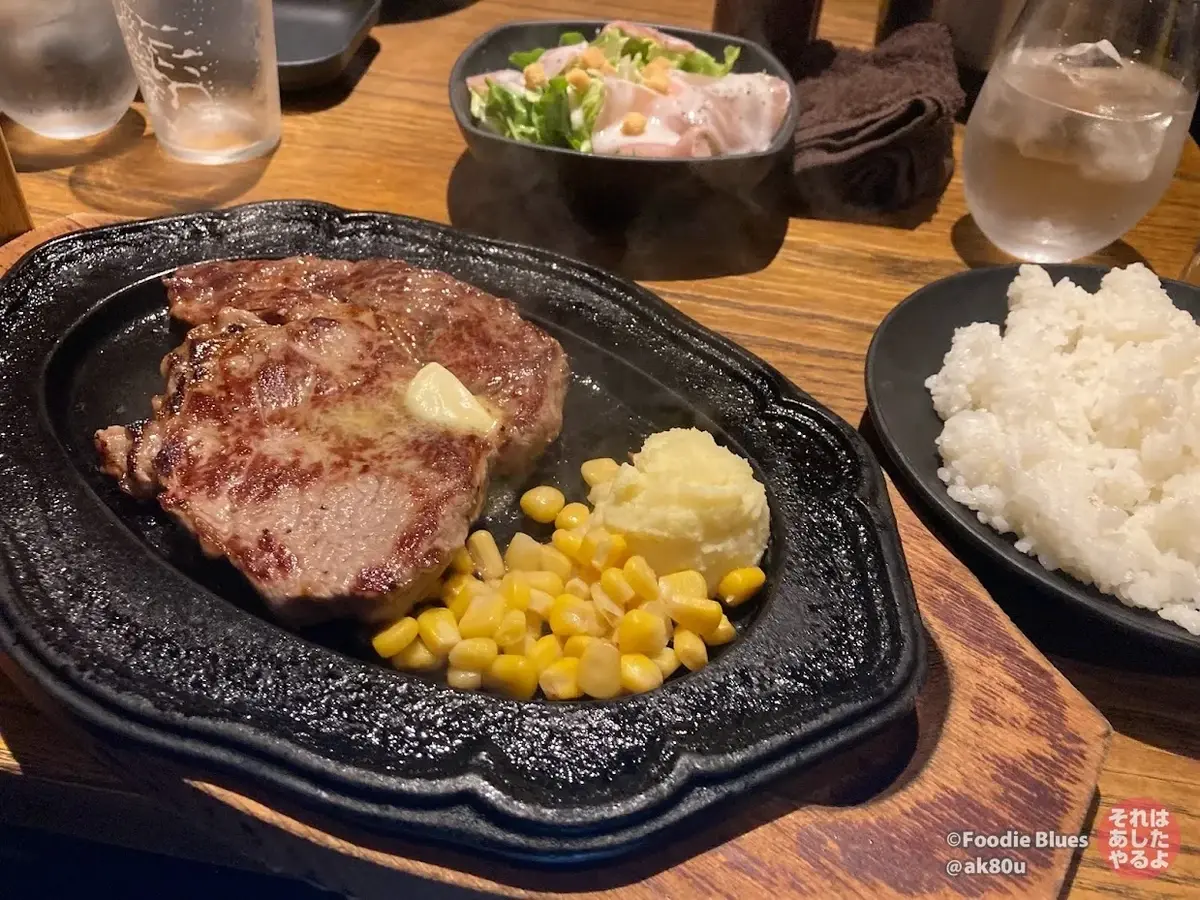 六本木「ステーキの虎」のセット内容