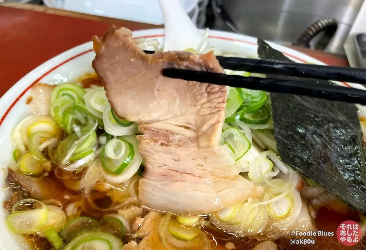 新潟・東堀「青島食堂（青島ラーメン）」のチャーシュー