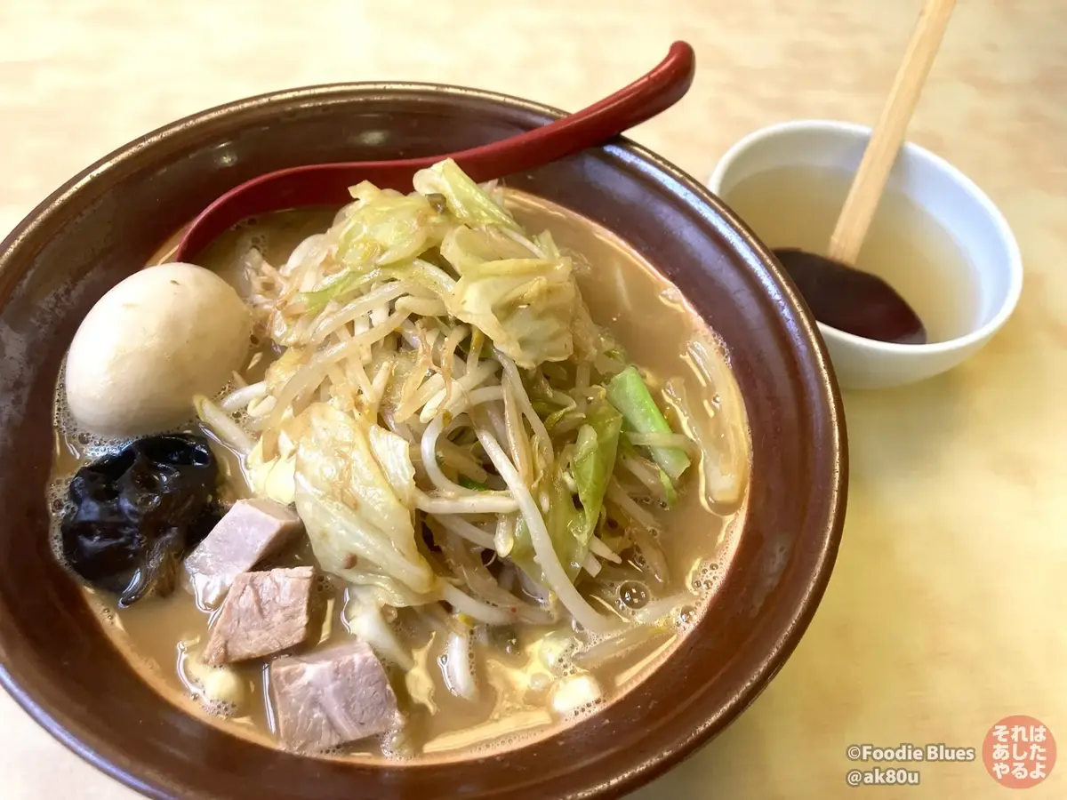 新潟「元祖新潟濃厚味噌 東横 紫竹山本店」の元相新潟濃厚味噌ラーメン