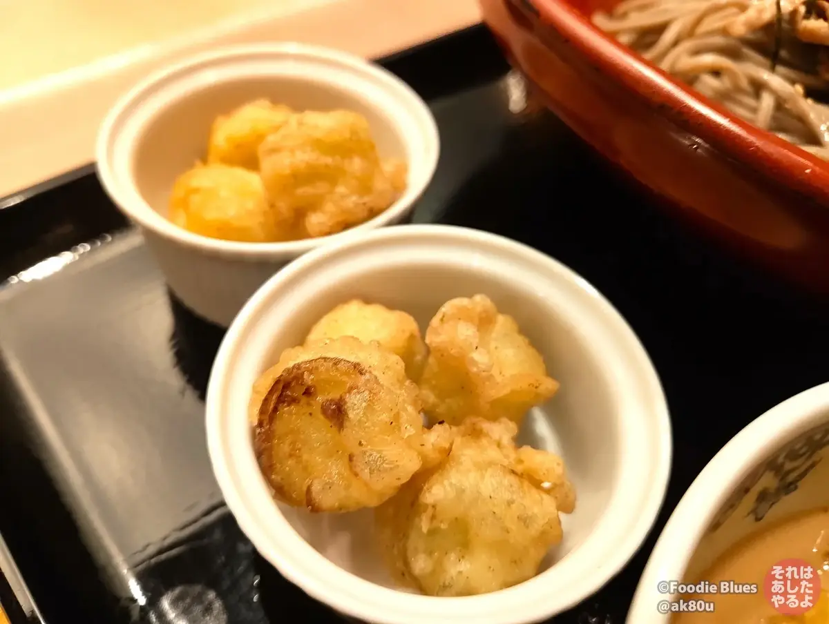 神谷町「金蠍 蕎麦組」の揚げねぎ