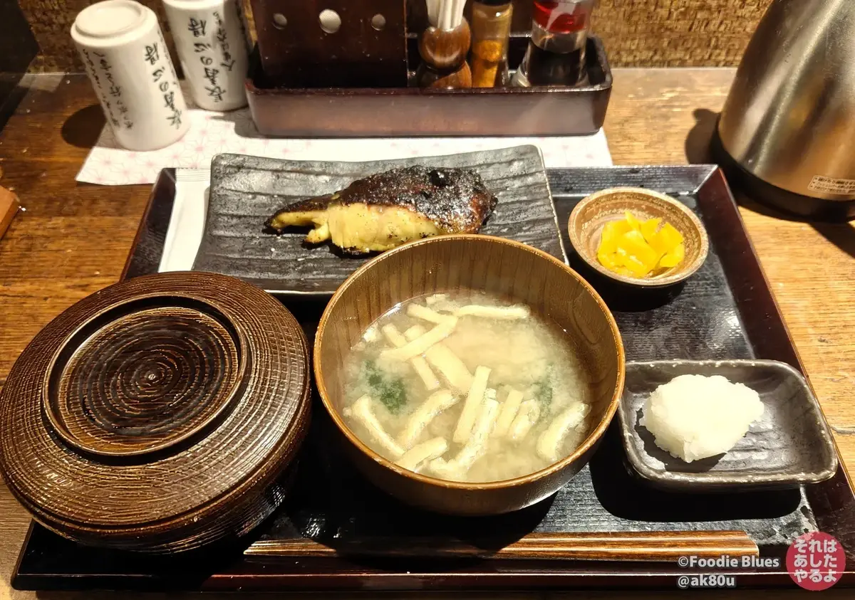 神谷町「越後屋 玄白 総本山」の銀だら西京漬け定食