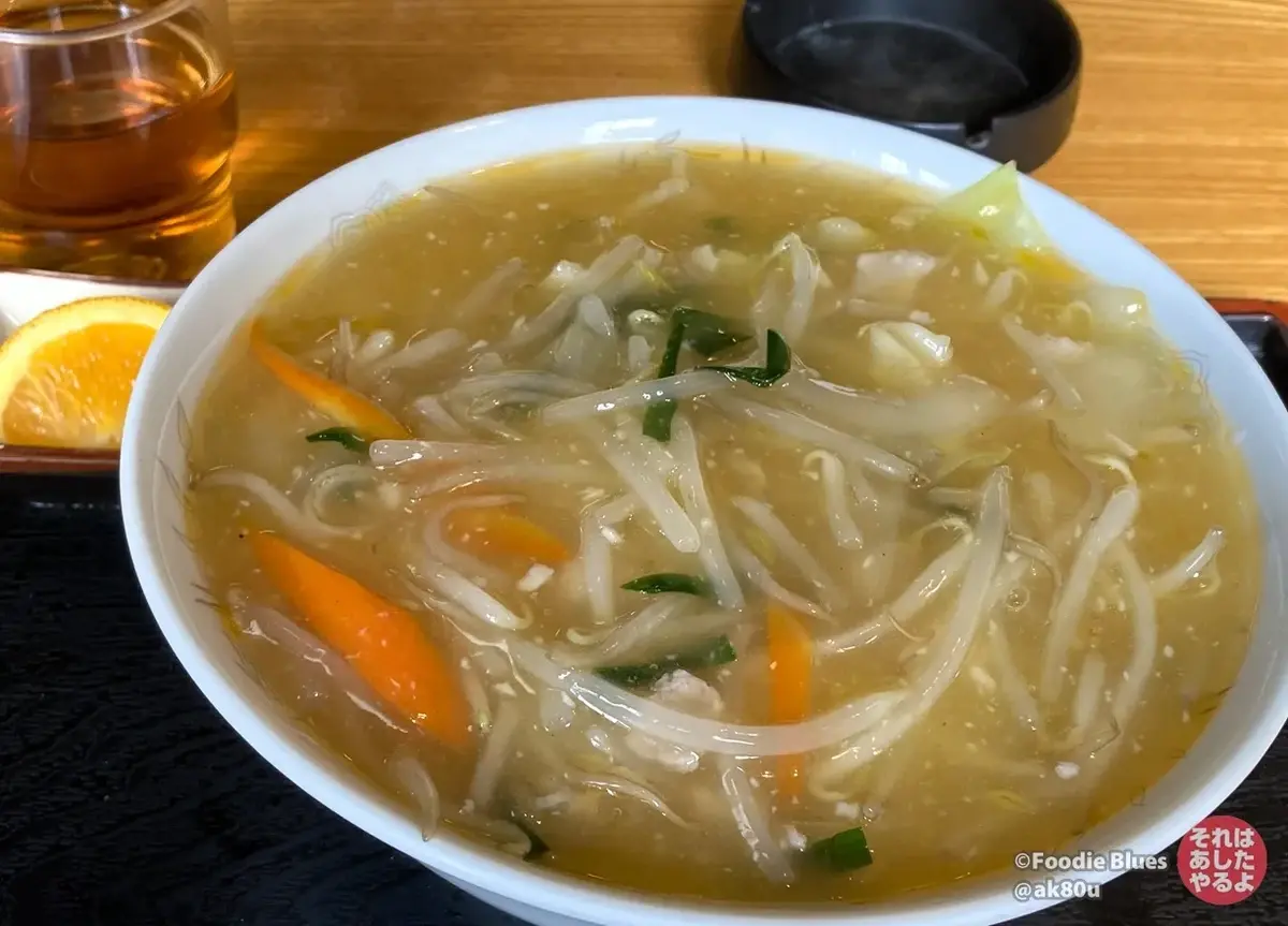 東中野の老舗そば屋「松屋」の「あんたんめん」