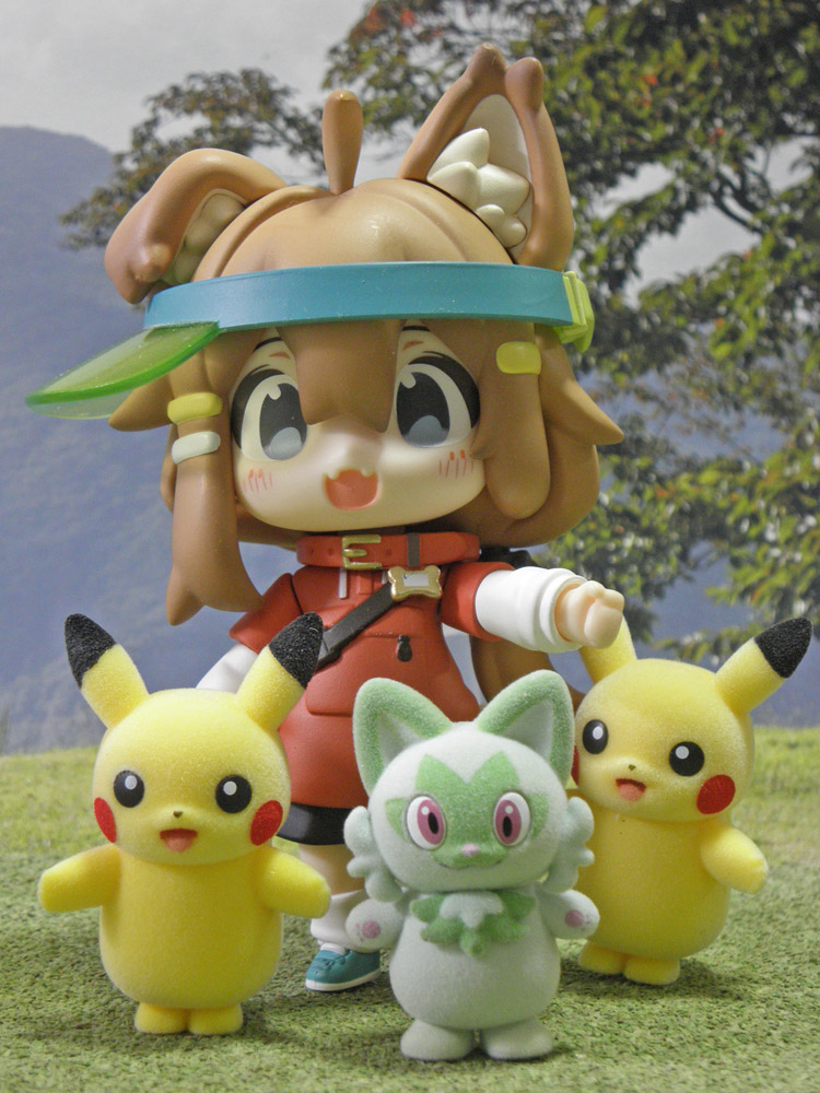 ポケモふどーるのニャオハ達 - 風景・ねんどろフォト