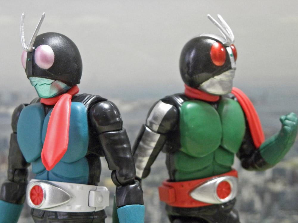 掌動仮面ライダー旧1号2号 - 風景・ねんどろフォト
