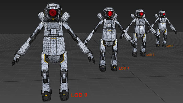 LOD : models of each level