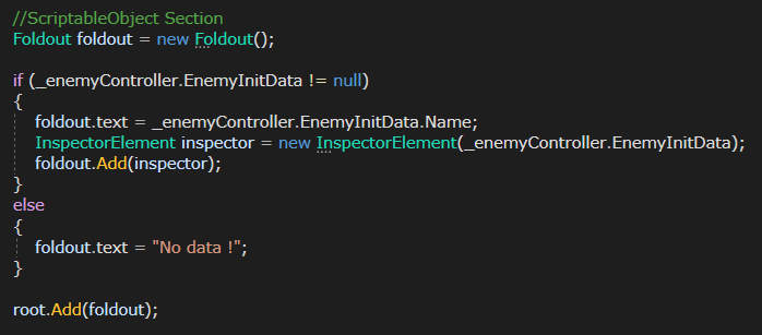 ScriptableObject On Foldout